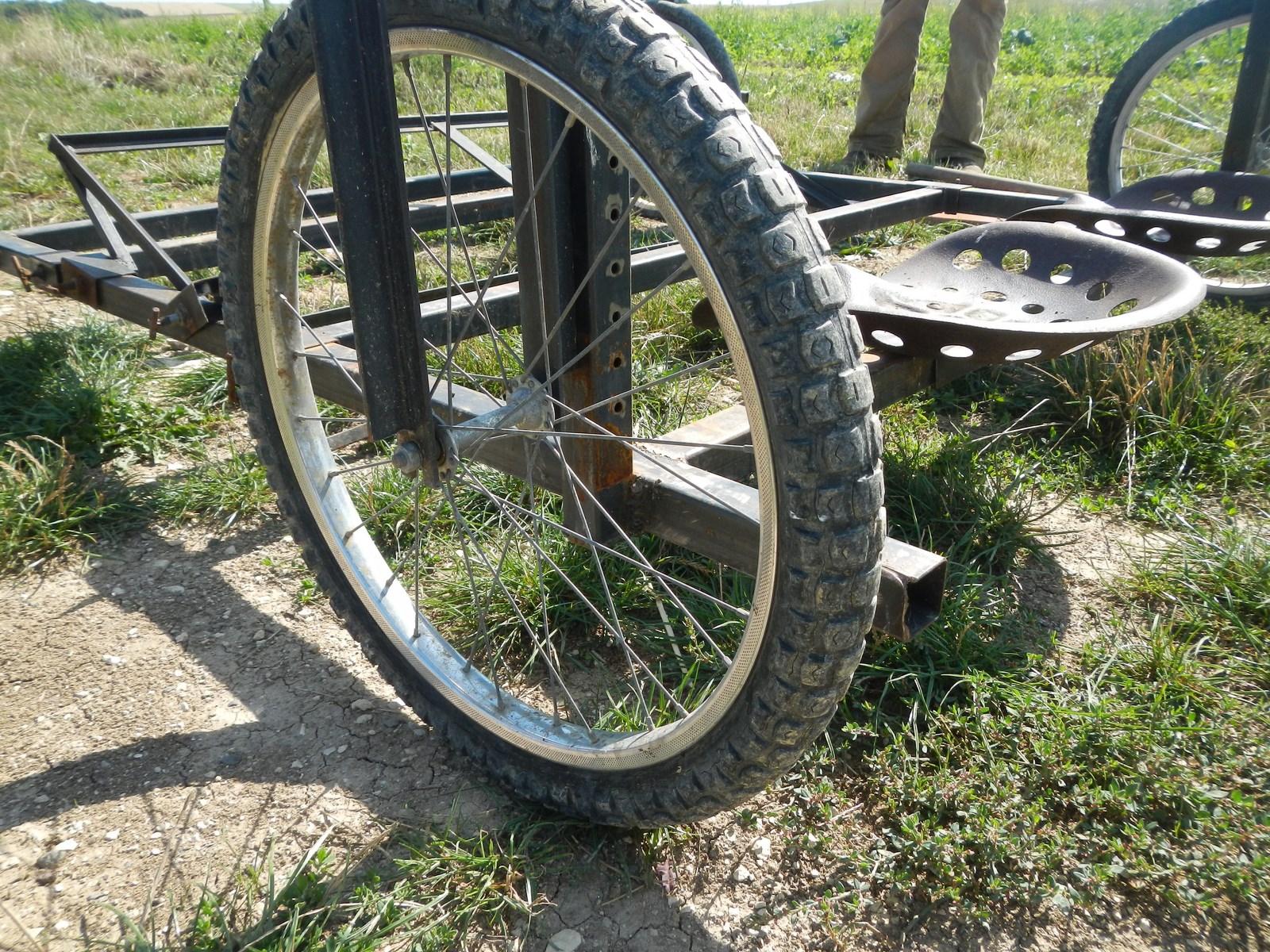 Détail d'une fourche (positon basse)