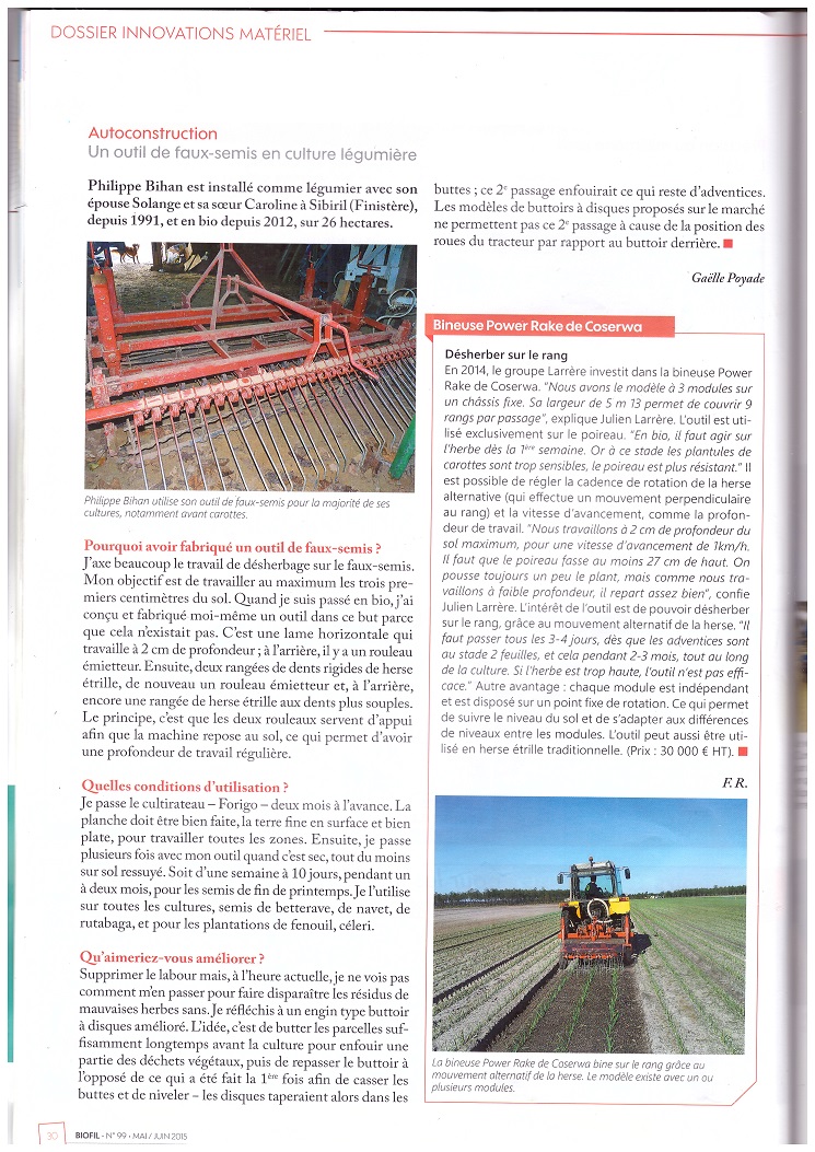 Article BIOFIL N°99