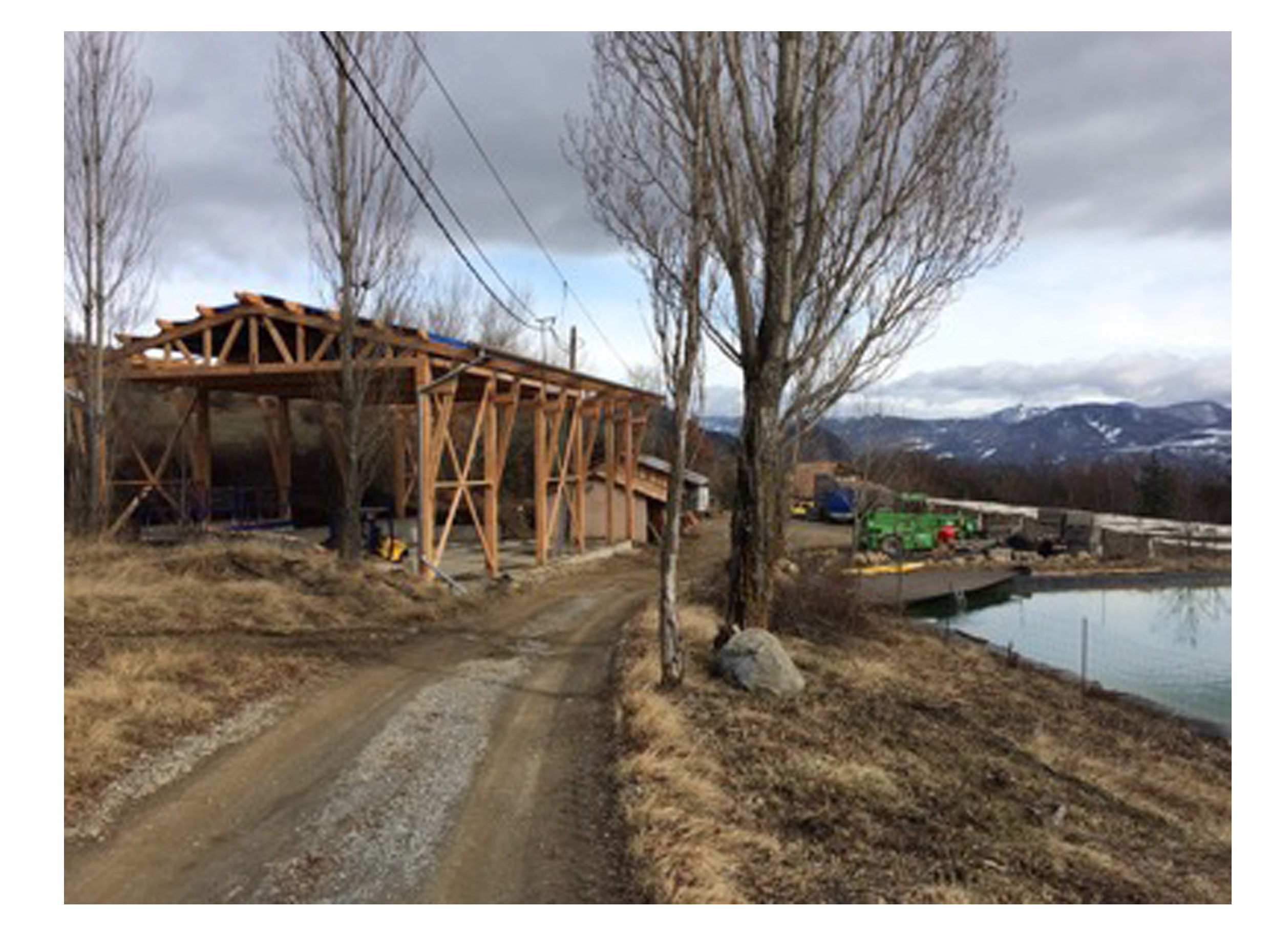 Vue de construction pendant le chantier.